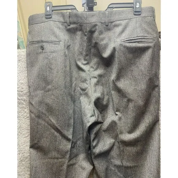VTG Curlee 2 Piece Suit Mens 46 Gray Virgin Wool Sport Coat Blazer Dress Pants‎